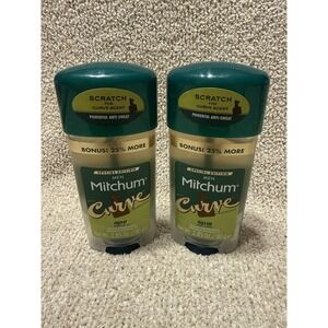 2x Mitchum Men Special Edition CURVE Fragrance Solid Antiperspirant & Deodorant